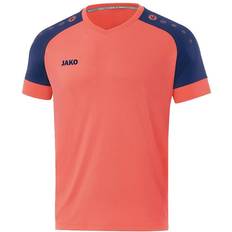 JAKO Champ 2.0 Short-Sleeved Jersey Unisex - Coral/Navy