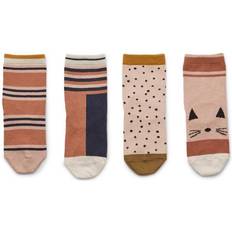 Liewood Silas Cotton Socks 4 Pack - Rose Multi Mix (LW12993)