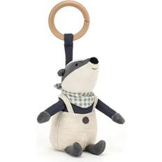 Jellycat Little Rambler Badger Rattle 13cm