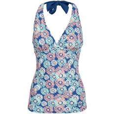 XXL Tankinis Trespass Bloomer Halterneck Tankini Top - Blush Print