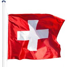 Fahnenmasten tectake Switzerland Flagpole 5.6m