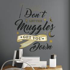 Gull Innredningsdetaljer RoomMates Harry Potter Muggles Wall Quote Giant Wall Decals