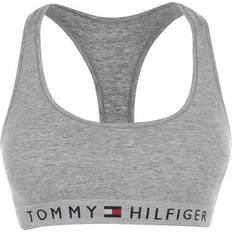 Tommy Hilfiger Racerback Scoop Neck Bralette - Grey Heather