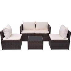 vidaXL 43109 Outdoor Lounge Set, 1 Table incl. 4 Sofas