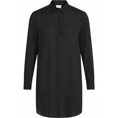 Vila Lucy Long Loose Fit Shirt - Black