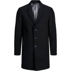 Herre - Ull Kåper & Frakker Jack & Jones Moulder Coat - Black