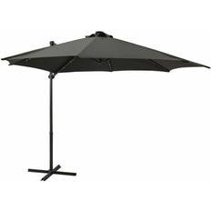 vidaXL Hanging Parasol with Pole + LED Light 300cm