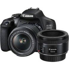 Canon EF/EF-S - EF-S 18–55 mm f/3.5-5.6 IS II DSLR-Kameras Canon EOS 2000D + 18-55mm IS II + 50mm STM