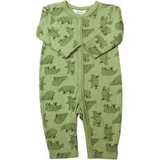 Joha Wool Jumpsuit - Green w. Animal (35205-356 -3309)