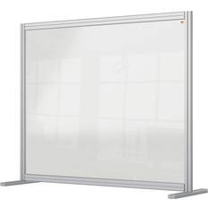 Schreibtischabschirmungen Nobo Premium Plus Clear Acrylic Protective Desk Divider Screen Modular System