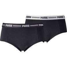 Damen - L Slips Puma Women's Iconic Mini Shorts 2-pack - Black
