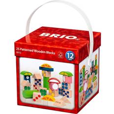 BRIO Bauspielzeuge BRIO 25 Patterned Wooden Blocks 30112