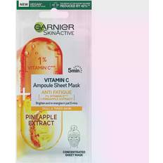 Vitamin C Gesichtsmasken Garnier Vitamin C Anti-Fatigue Ampoule Face Sheet Mask Pineapple Extract 15g