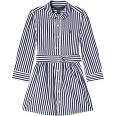 Ralph Lauren Stripe Polo Player Shirt Dress - Navy