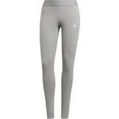 M Leggings Adidas Women 3 Stripes Leggings - Gray/White