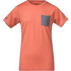 Lomme T-skjorter Bergans Myske Wool Youth Tee - Cantaloupe (8916)