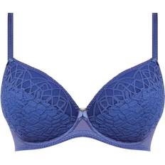 Freya Soiree Lace Padded Plunge Bra - DEN Blue