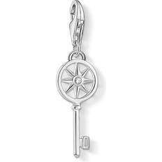 Thomas Sabo Charm pendant Key with Star - White/Silver