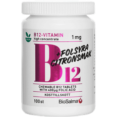 Sitroner Vitaminer & Mineraler BioSalma B12 1mg + Folic Acid 100 st