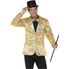 Smiffys Sequin Jacket Gold