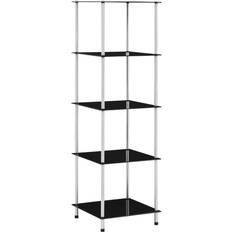 Stainless Steel Shelves vidaXL 5-Tier Book Shelf 51.2"