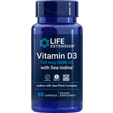 Life Extension Vitamin D3 with Sea Iodine 60 Stk.