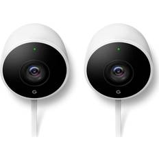 Google Nest Aware (£5 - £10/mo.) Surveillance Cameras Google Nest Cam 2-pack