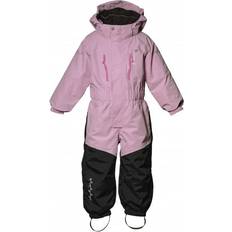 Elastiske pulsvarmere Overaller Isbjörn of Sweden Kid's Penguin Snowsuit - Frost Pink (4700)