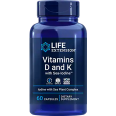 Life Extension Vitamins D and K with Sea-Iodine 60 Stk.