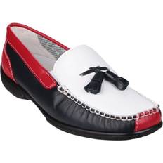 Cotswold Biddlestone Slip On - White/Navy/Red