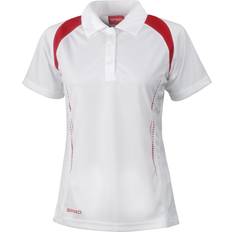 Spiro Team Spirit Polo Shirt Women - White/Red