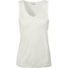 Damella Silk Tank Top - White