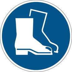 Blau Hinweisschilder Durable Safety Marking "Use Foot Protection"