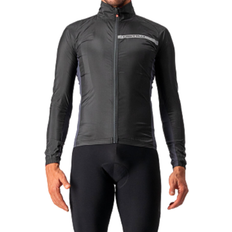 Castelli Oberbekleidung Castelli Squadra Stretch Cycling Jacket Men - Light Black/Dark Gray