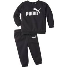 Elastan Tracksuits Puma Infant + Toddler Essentials Minicats Jogger Suit - Cotton Black (846141-01)