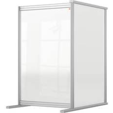 Schreibtischabschirmungen Nobo Premium Plus Clear Acrylic Protective Desk Divider Screen Modular System Extension