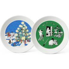 Arabia Moomin Teckning & Jul Asjett 19cm 2st