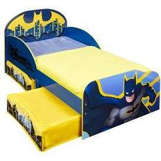 Blau Kinderbetten Worlds Apart Batman Junior Bed with Storage 77x145cm