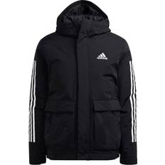 Adidas Utilitas 3-Stripes Hooded Jacket Unisex - Black