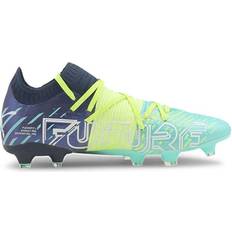 Puma Women Soccer Shoes Puma Future Z 1.2 FG/AG - Green Glare/Elektro Aqua/Spellbound