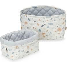 Cam Cam Copenhagen Quilted Storage Basket Forest/Dusty Blue 2-pack