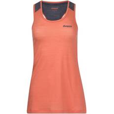 Bergans Women's Fløyen Wool Tank Top - Cantaloupe/Solid Dark Grey