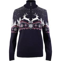 Dale of Norway Christmas Women's Sweater - Navy/Off White/Red