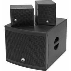 3.5 mm Jack Lautsprecher-Pakete Omnitronic Set MOLLY-12A Subwoofer active + 2x MOLLY-6