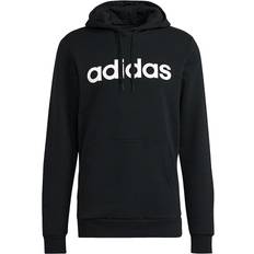 Adidas Essentials Linear Logo Hoodie - Black/White