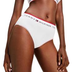 Tommy Hilfiger Dame Klær Tommy Hilfiger Repeat Logo High Waist Brief - White