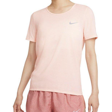 Nike Dri-FIT Run Division T-shirt Women - Pale Coral/Black/Reflective Silver