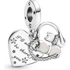 Pandora Damen Charms & Anhänger Pandora Cats & Hearts Dangle Charm - Silver/Transparent