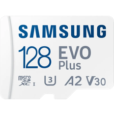 Memory Cards & USB Flash Drives Samsung Evo Plus microSDXC Class 10 UHS-I U3 V30 A2 128GB +SD Adapter