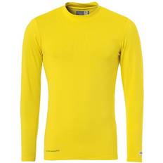 Gelb - Herren Basisschicht-Oberteile Uhlsport Distinction Colors Base Layer Men - Lime Yellow